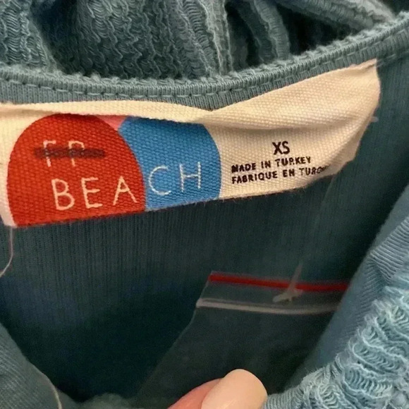 Free People Beach Olivia Mini Dress in blue - Picture 4 of 7